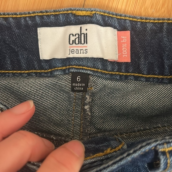 Cabi 100% bf Denim Jeans Cabi Style 4152 size 6 Boyfriend Jeans - Picture 5 of 12